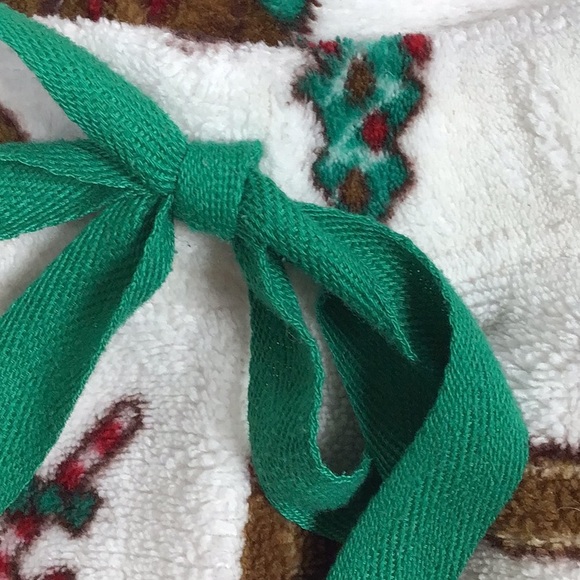 Simple Pleasures Cozy Fuzzy Fleece Gingerbread Fleece PJ Bottoms Medium - Picture 2 of 10